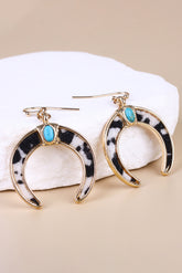 Alayah Crescent Shaped Dangle Earrings - Getyourglamon 